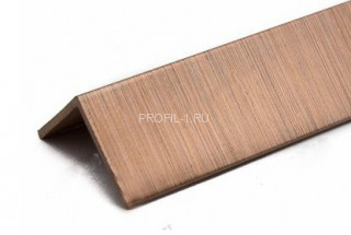 Отделочный уголок пластиковый 10х20 Thermoplast медь старая 2,75 м (25 штук)