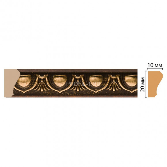 Молдинг DECOMASTER 103D-56 (20x10x2400) цвет Коричневый Молдинг DECOMASTER 103D-56 (20x10x2400) цвет Коричневый