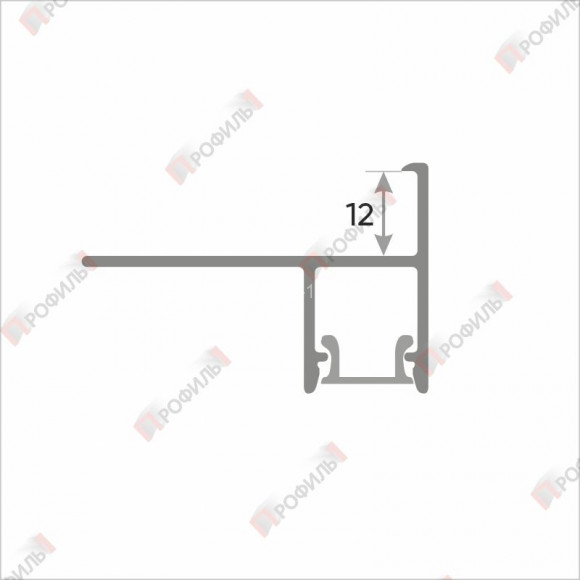 Алюминиевый г-образный профиль для защиты и декора ступеней с подсветкой ПО-238, 2,7 м, черный матовый Алюминиевый г-образный профиль для защиты и декора ступеней с подсветкой ПО-238, 2,7 м, черный матовый