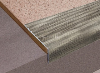 Алюминиевый порог угловой 20х40 мм с рифлением Д16 КД Дуб пепельный 2,7 м (упаковка 10 штук) Алюминиевый порог угловой 20х40 мм с рифлением Д16 КД Дуб пепельный 2,7 м (упаковка 10 штук)