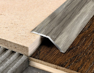 Алюминиевый порог разноуровневый 32 мм с насечками С2 КД Дуб пепельный 2,7 м (упаковка 10 штук)