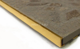 Профиль L-образный 12 мм LP 12Cezar PVL03 L латунь полированная 2,7 м