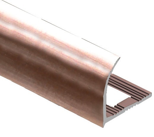 Профиль для плитки С-образный внешний алюминий 10 мм PV23-15 розовый блестящий 2,7 м