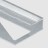Профиль для ламината оконечный Panel L с рифлением алюминий 12 мм PV45-03 серебро блестящее 2,7 м