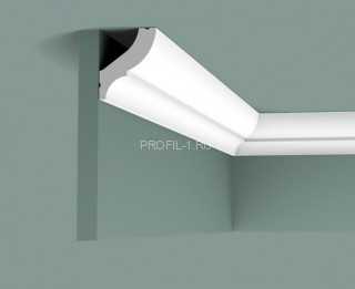 Потолочный плинтус Orac Decor Durofoam CB502N белый полистирол 59х49 мм 2м