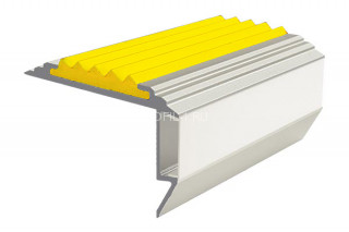Алюминиевый порог угловой противоскользящий с подсветкой 26х45 мм АУ-45-LED-Анод серебро-желтый 2,0 м Алюминиевый порог угловой противоскользящий с подсветкой 26х45 мм АУ-45-LED-Анод серебро-желтый 2,0 м