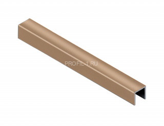 П-профиль алюминиевый 6х10 мм NEEXY PV85-07 BBR бронза блестящая 2.7 м