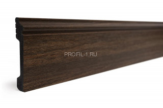 Напольный плинтус Decor-Dizayn 005-73SH полистирол под дерево 79х13х2400 мм