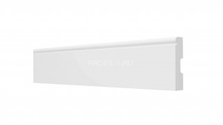 Напольный плинтус Decor-Dizayn DD49 полистирол белый, под покраску 82х13х2000 мм