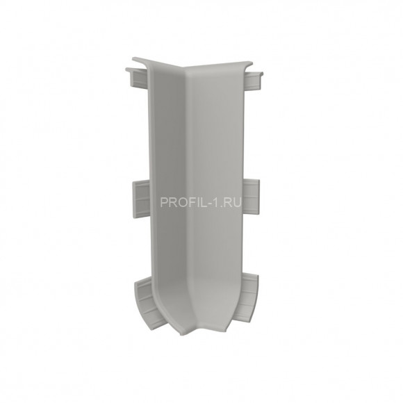 Комплект уголков внутренних для напольного плинтуса  VILO linela 414 RAL 7037 кмп 2шт. серый Комплект уголков внутренних для напольного плинтуса  VILO linela 414 RAL 7037 кмп 2шт. серый