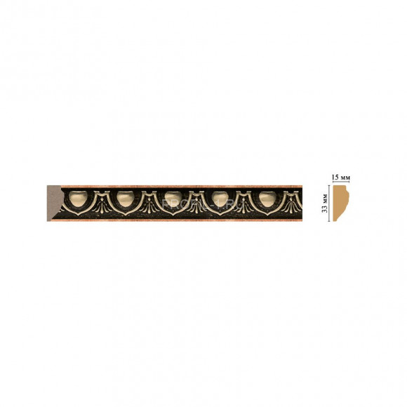 Молдинг DECOMASTER 101D-57 (33x15x2400) цвет Золото Молдинг DECOMASTER 101D-57 (33x15x2400) цвет Золото