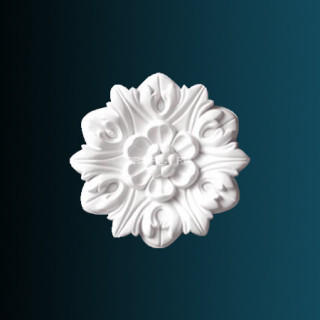 Декоративный орнамент Перфект G2046 белый 195х195х35 мм