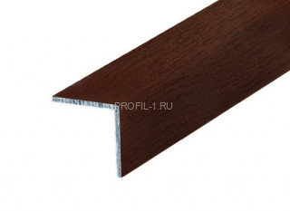 Алюминиевый уголок 15х15 мм равнополочный КД Махагон 2,7 м (упаковка 10 штук)