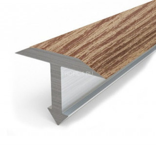 Алюминиевый профиль Т-образный 18 мм Т-18 КД Дуб светлый 2,7 м (упаковка 10 штук)