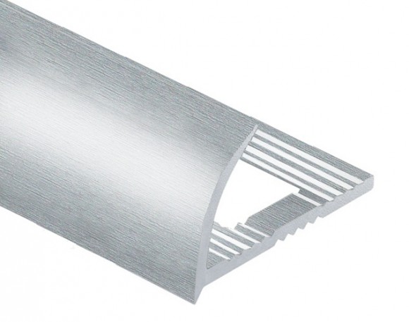 Профиль С-образный алюминий для плитки 8 мм PV07-03 eco серебро блестящее 2,7 м