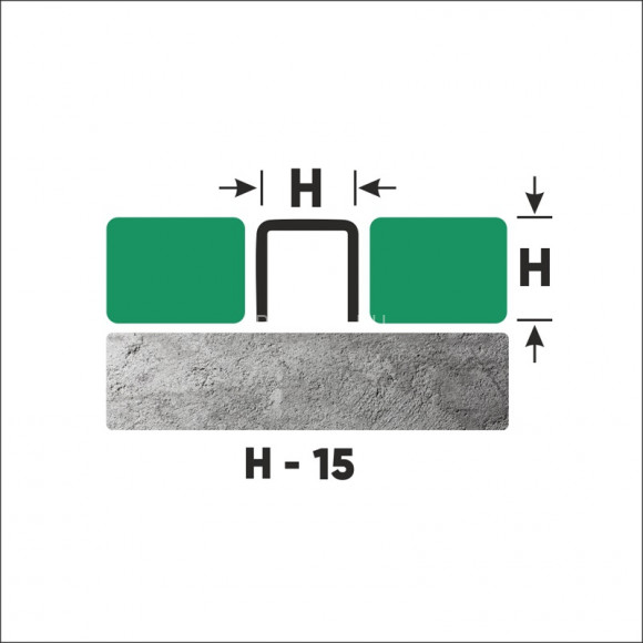 П-профиль из нержавеющей стали 15х15 мм FU 15 P полированная сталь 270 см