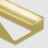 Профиль для ламината оконечный Panel L с рифлением алюминий 12 мм PV45-05 золото блестящее 2,7 м