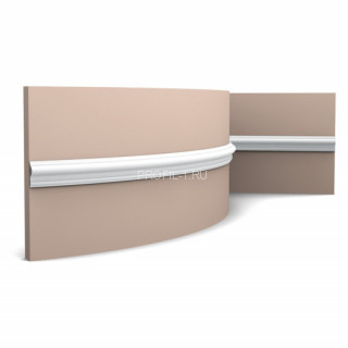 Гибкий молдинг Orac Decor Duropolymer PX201F белый дюрополимер 25х90 мм 2м