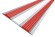 Алюминиевый порог противоскользящий полоса 100 мм АП-100 красный-белый-красный 3,0 м