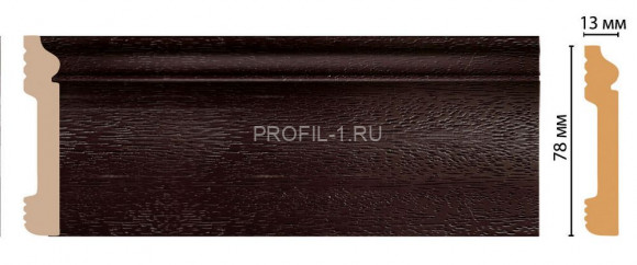 Плинтус напольный DECOMASTER D005-433ДМ (79x13x2400) с кабель-каналом Венге