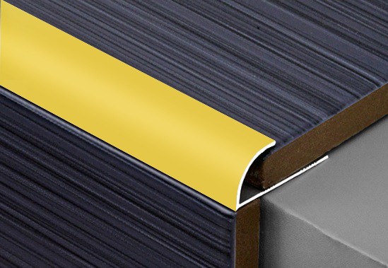 Алюминиевый профиль С-образный 6 мм ПО-6 золото матовое  2,7 м