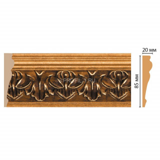Молдинг DECOMASTER 152B-1223 (85x20x2400) цвет Золото Молдинг DECOMASTER 152B-1223 (85x20x2400) цвет Золото