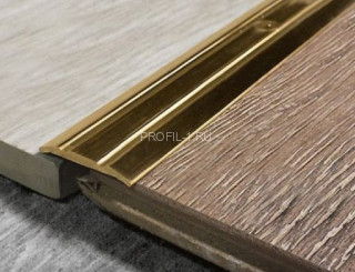 Латунный порог одноуровневый с насечками OL 25 ON 25 полированный 2,7м Латунный порог одноуровневый с насечками OL 25 ON 25 полированный 2,7м