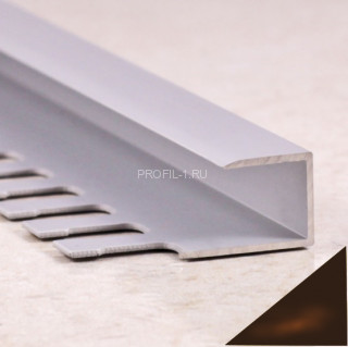 Окантовочный П-профиль алюминиевый 10 мм ПО-П10 бронза глянец 2,7 м Окантовочный П-профиль алюминиевый 10 мм ПО-П10 бронза глянец 2,7 м