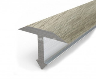 Алюминиевый профиль Т-образный 18 мм Т-18 КД Дуб северный 2,7 м (упаковка 10 штук)