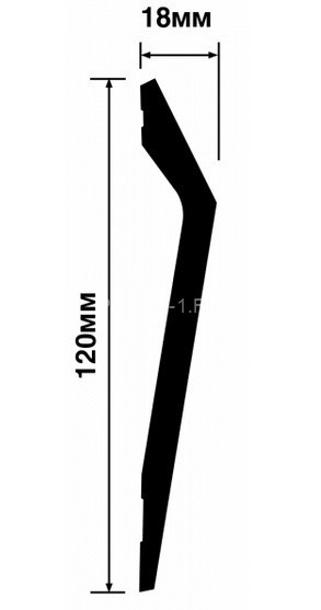 Стеновая панель 18х116 мм HiWood LV141 BR396 под дерево 2,7 м