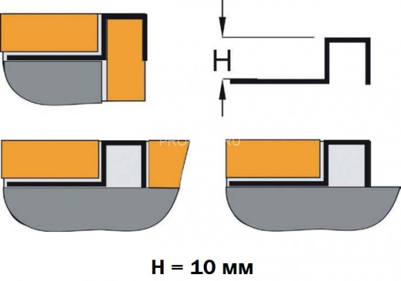 Профиль П-образный закладной 10 мм из нержавеющей стали KU10 матовый 2,7 м Профиль П-образный закладной 10 мм из нержавеющей стали KU10 матовый 2,7 м