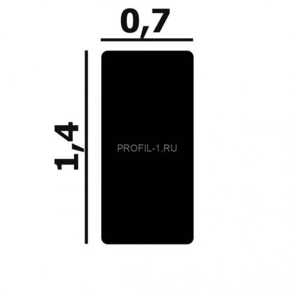 Молдинг Перфект Плюс P133 белый дюрополимер 7х14 мм 200 см