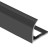 Профиль для плитки С-образный внешний алюминий 10 мм PV23-19 черный блестящий 2,7 м