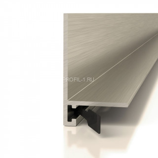 Алюминиевый микроплинтус Decaro ML15A Titanium Brush титан 2 м Алюминиевый микроплинтус Decaro ML15A Titanium Brush титан 2 м