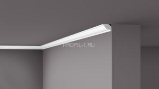 Потолочный плинтус NMC Wallstyl WT7 белый полистирол 22х16 мм 2м