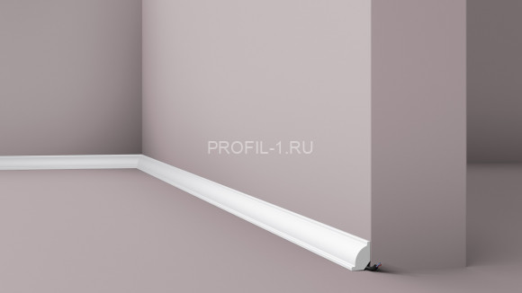 Потолочный плинтус NMC Wallstyl WT7 белый полистирол 22х16 мм 2м