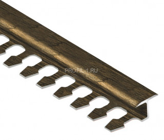 Алюминиевый профиль Т-образный гибкий 14 мм Cezar W-AL-D14PEL-V-250 венге 2,5 м Алюминиевый профиль Т-образный гибкий 14 мм Cezar W-AL-D14PEL-V-250 венге 2,5 м