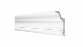 Потолочный плинтус Decor-Dizayn DD501 полистирол белый, под покраску 59х31х2000 мм
