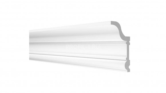 Потолочный плинтус Decor-Dizayn DD501 полистирол белый, под покраску 59х31х2000 мм