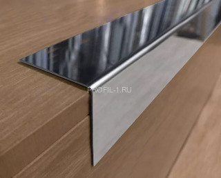 Уголок из нержавеющей стали равнополочный ПБ 50х50 (прямой AISI 430) полированный 2,7 м Уголок из нержавеющей стали равнополочный ПБ 50х50 (прямой AISI 430) полированный 2,7 м