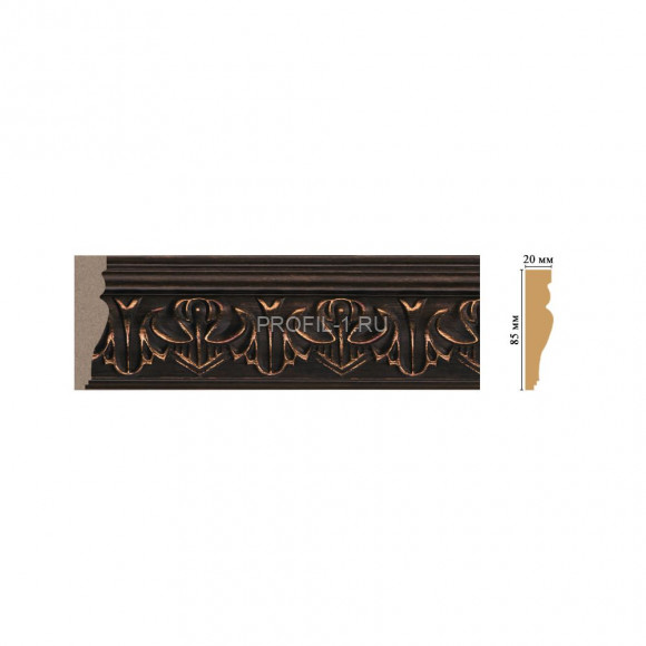 Молдинг DECOMASTER 152B-966 (85x20x2400) цвет Коричневый Молдинг DECOMASTER 152B-966 (85x20x2400) цвет Коричневый