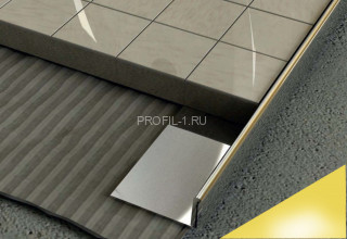 L-образный профиль из нержавеющей стали 12 мм SL005-12H золото глянец 2,7 м