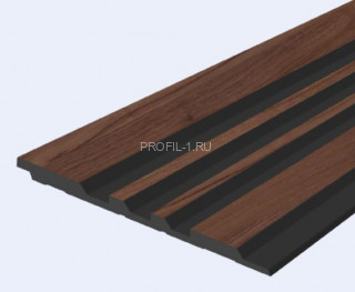 Стеновая панель Hiwood LV121 BR395K под дерево 120х12 мм 2,7 м