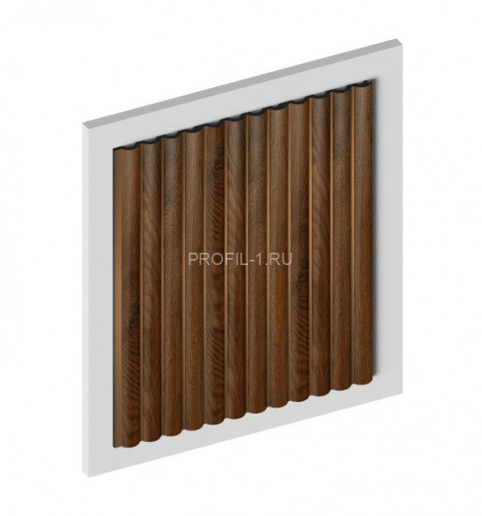 Декоративная панель HiWood LV140 BR489G под дерево 12х120 мм 2,7 м