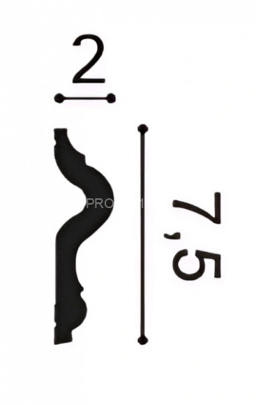 Молдинг Orac Decor Duropolymer PX202F белый дюрополимер 75х20 мм 2м Молдинг Orac Decor Duropolymer PX202F белый дюрополимер 75х20 мм 2м