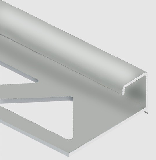 Профиль С-образный для плитки угловой внутренний 12 мм алюминий PV55-01 полированный 2,7 м