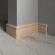 Напольный плинтус Decor-Dizayn 005-76SH полистирол под дерево 79х13х2400 мм