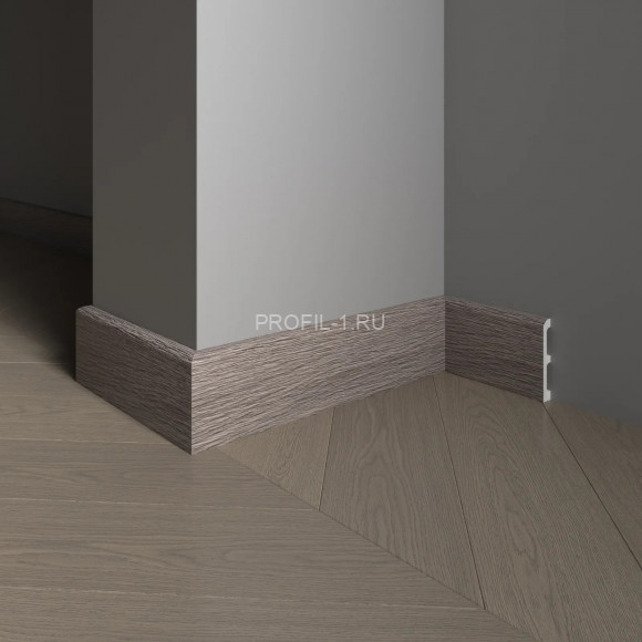 Напольный плинтус Decor-Dizayn 706-80SH полистирол под дерево 80х13х2400 мм