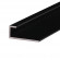 Алюминиевый П-профиль для стекла 5 мм ПО-111 черный матовый 2.7 м