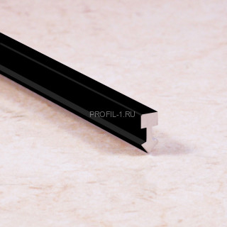 Т-профиль вставка алюминий ПТ-05 черный матовый 2,7 м